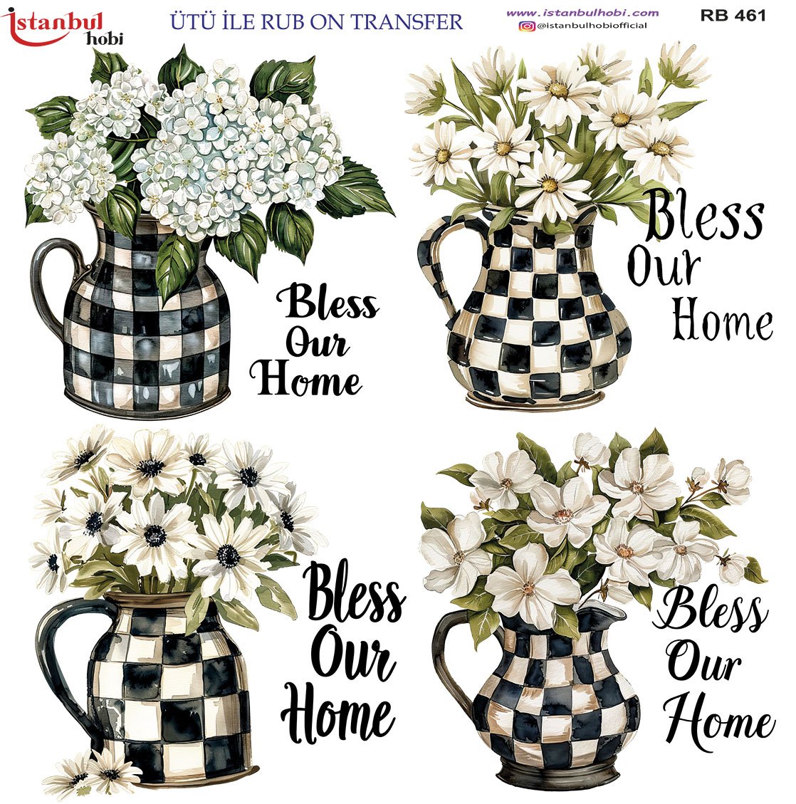 Ütü İle Rub On Transfer 30x30cm RB461