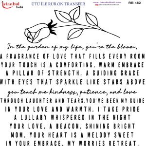 Ütü İle Rub On Transfer 30x30cm RB462