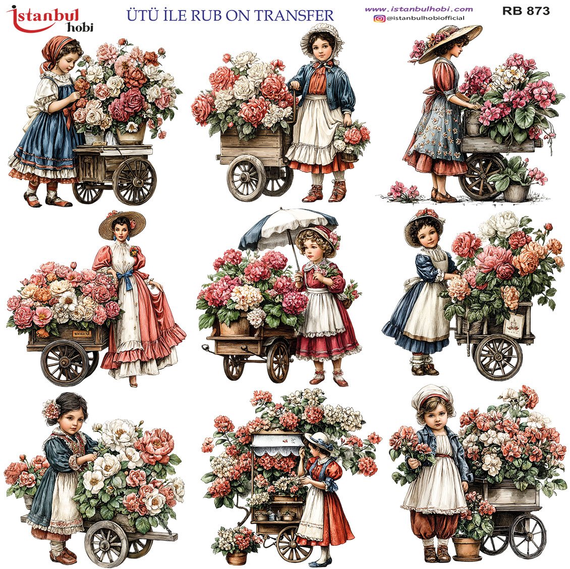 Ütü İle Rub On Transfer 30x30cm RB873