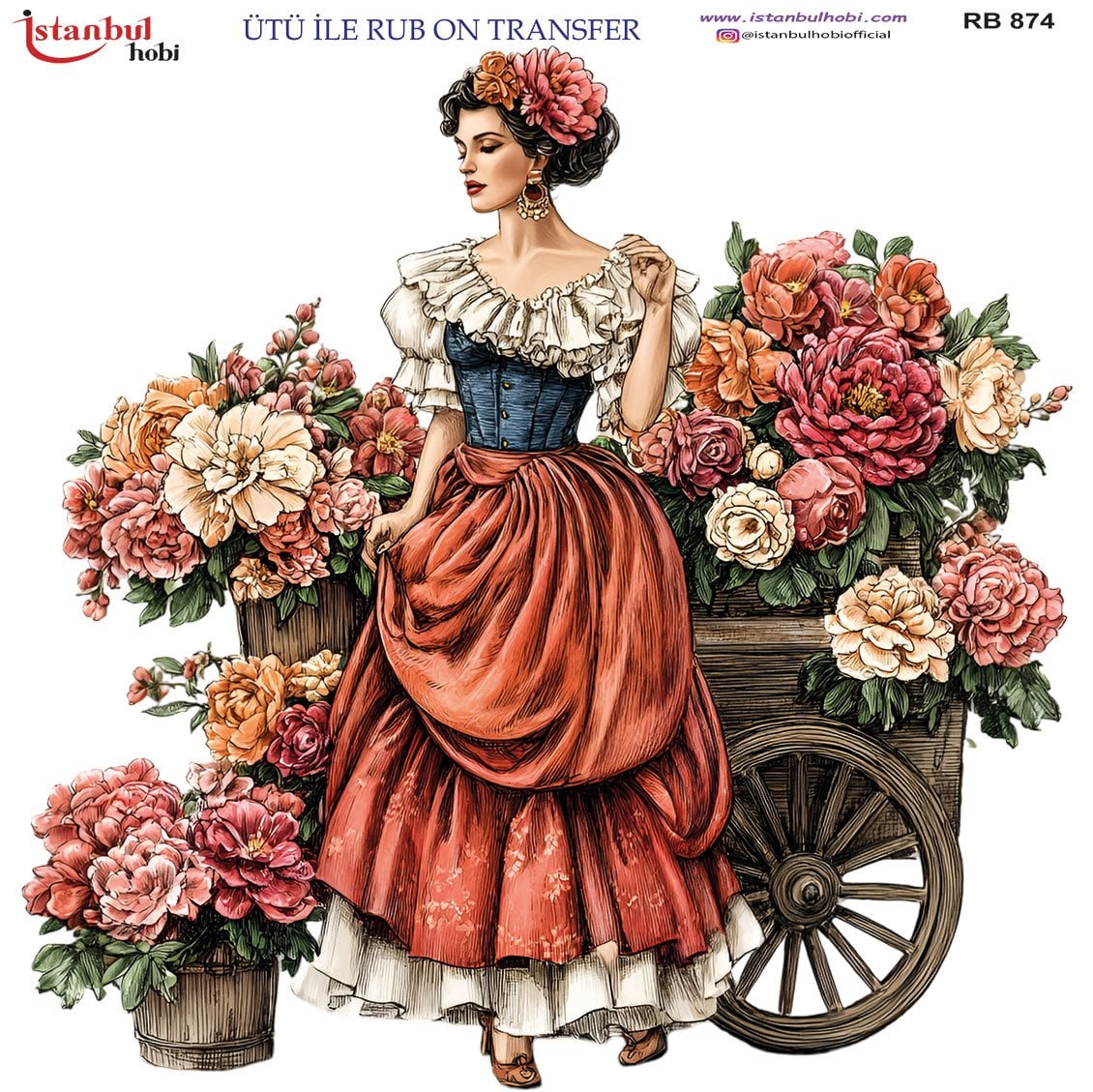 Ütü İle Rub On Transfer 30x30cm RB874