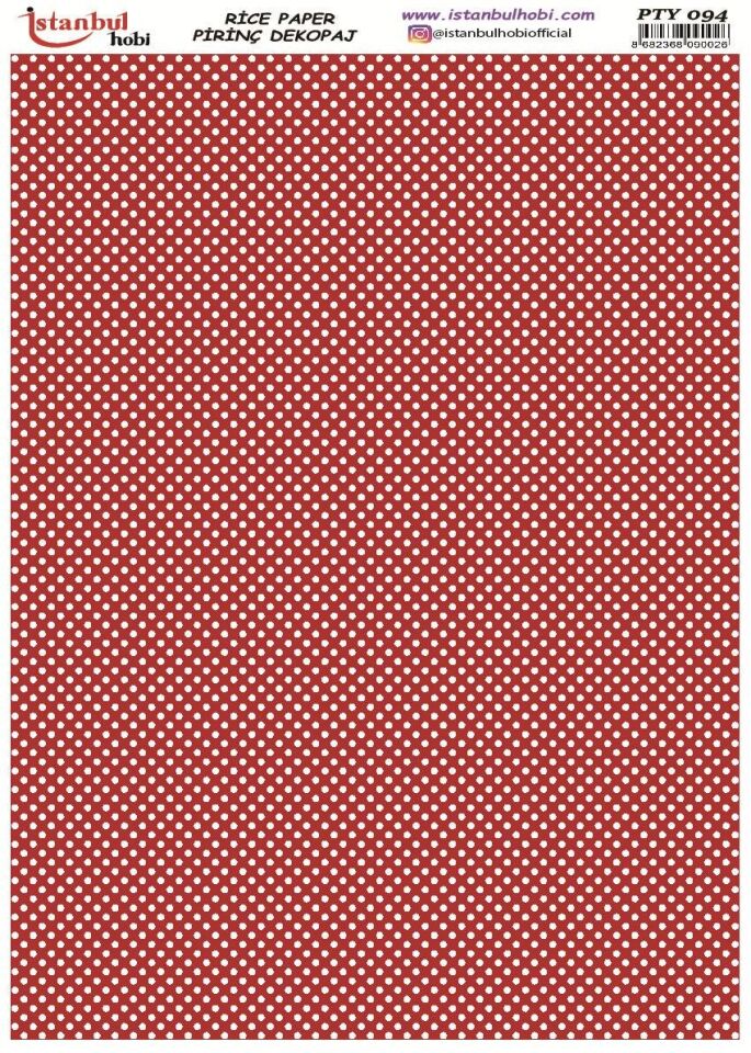 Pirinç Dekopaj Kağıdı 30x42cm PTY-094