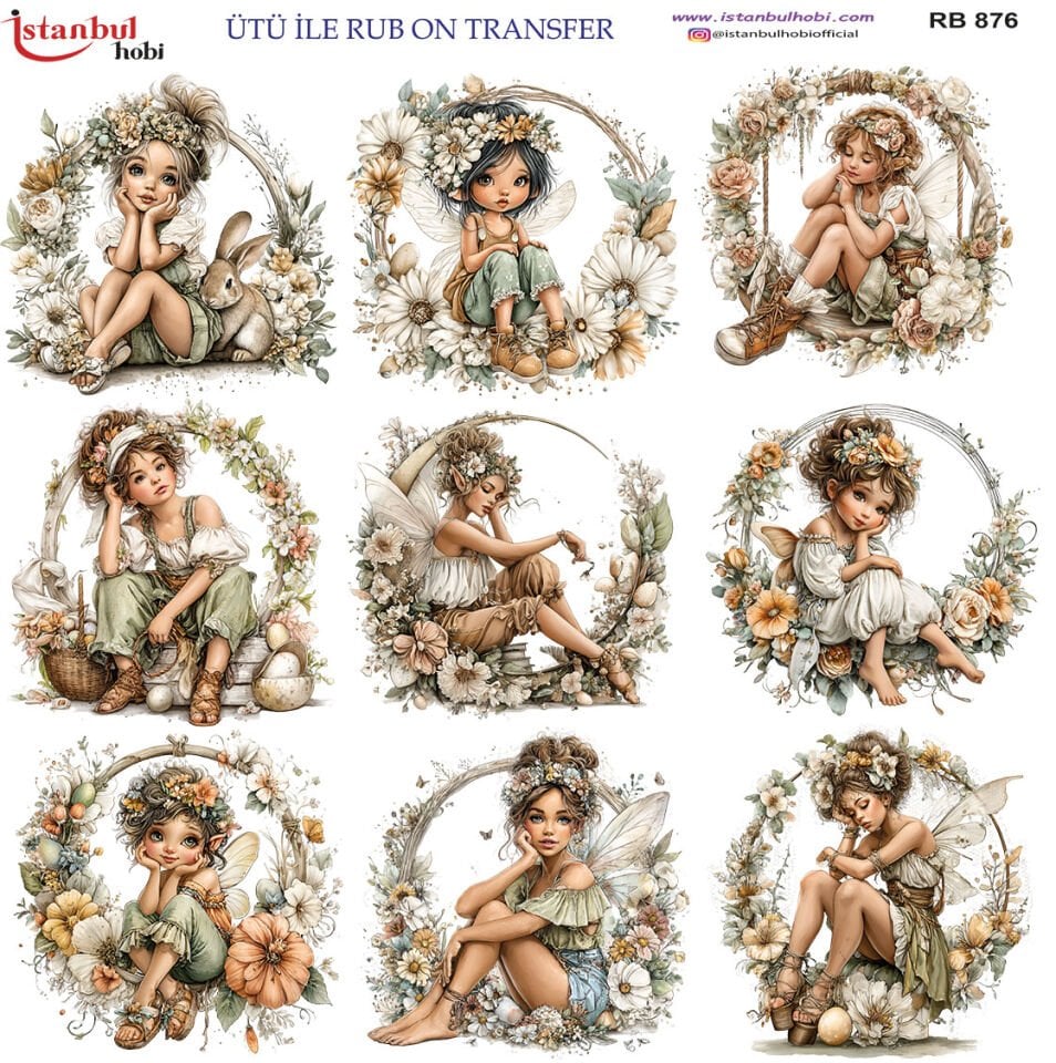 Ütü İle Rub On Transfer 30x30cm RB876