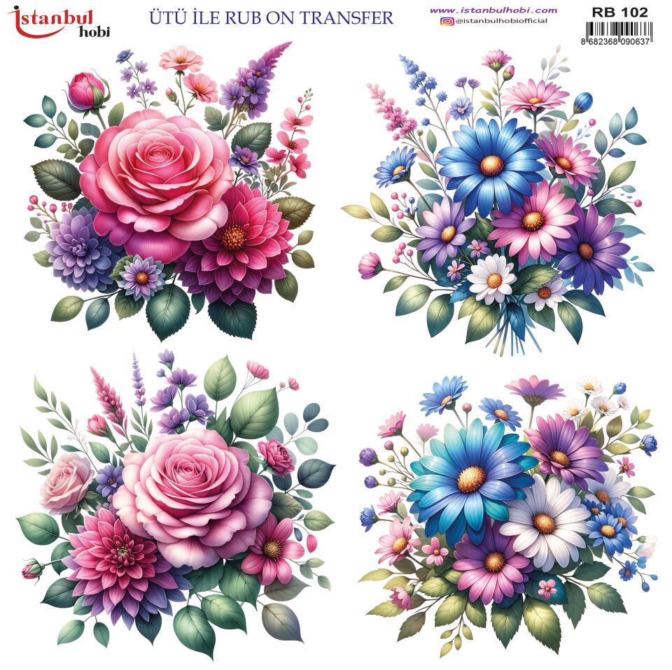Ütü İle Rub On Transfer 30x30cm RB102