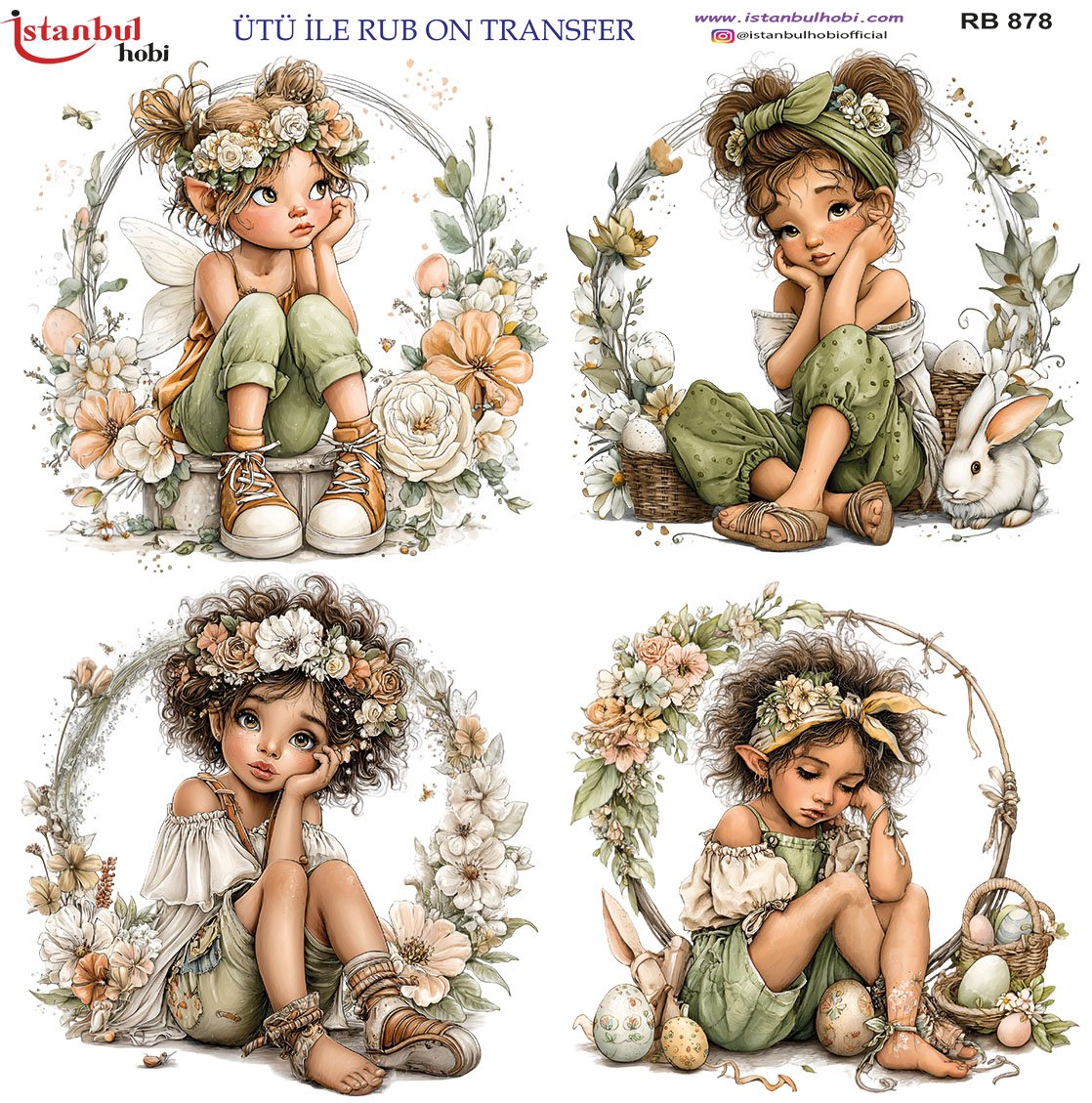 Ütü İle Rub On Transfer 30x30cm RB878