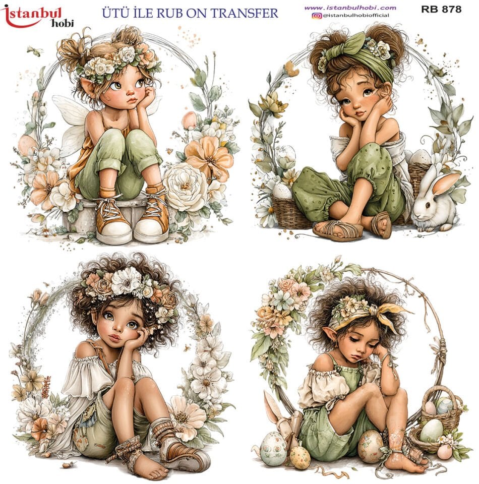 Ütü İle Rub On Transfer 30x30cm RB878