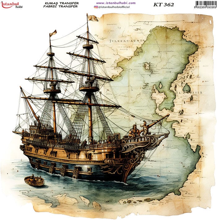 Kumaş Transfer Kağıdı 20x20cm KT-362