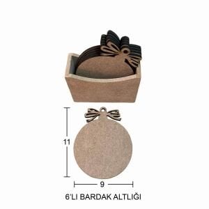 6'lı Bardak Altlığı  L390