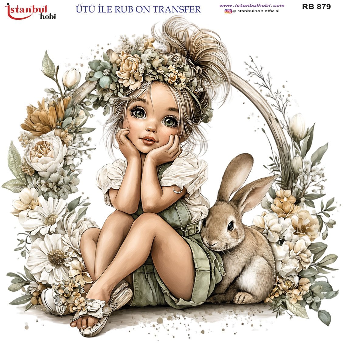 Ütü İle Rub On Transfer 30x30cm RB879