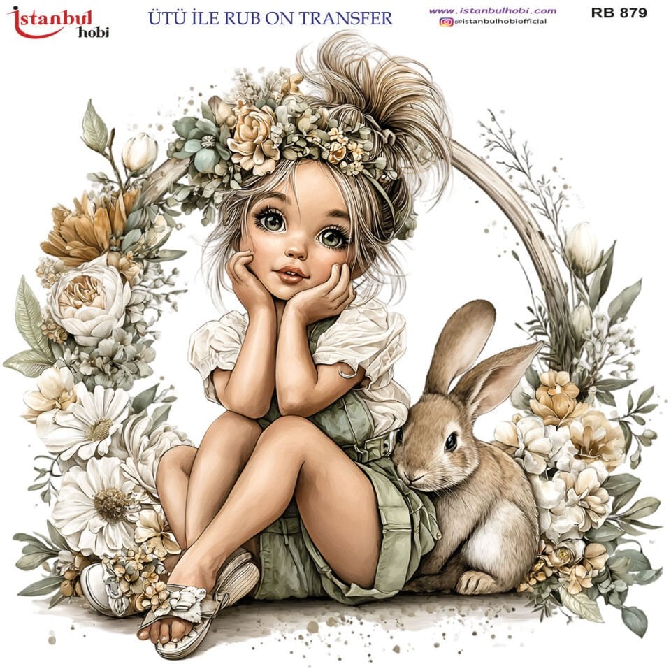 Ütü İle Rub On Transfer 30x30cm RB879