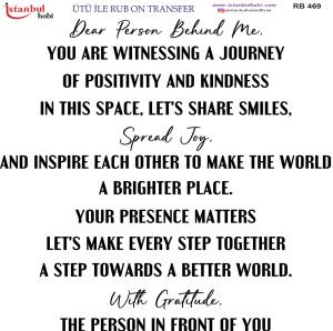 Ütü İle Rub On Transfer 30x30cm RB469