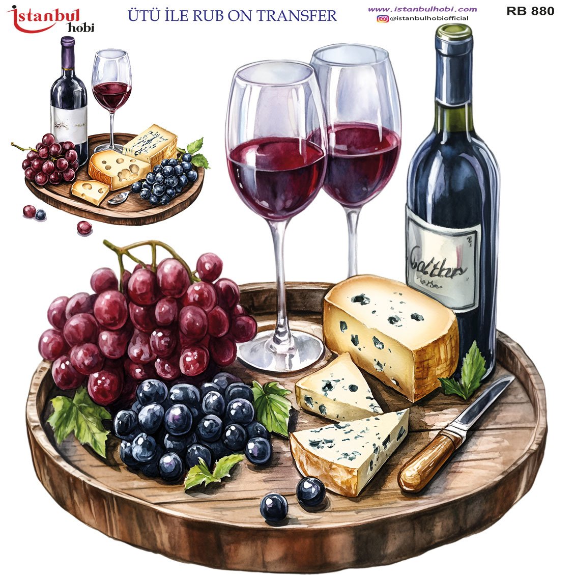 Ütü İle Rub On Transfer 30x30cm RB880