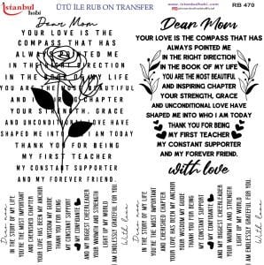 Ütü İle Rub On Transfer 30x30cm RB470