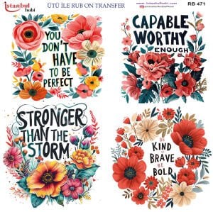 Ütü İle Rub On Transfer 30x30cm RB471
