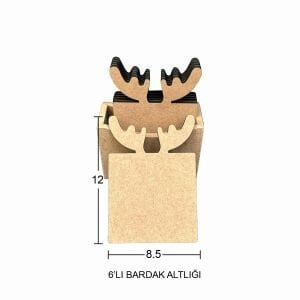 6'lı Bardak Altlığı  L394