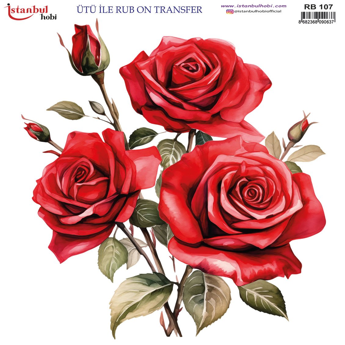 Ütü İle Rub On Transfer 30x30cm RB107