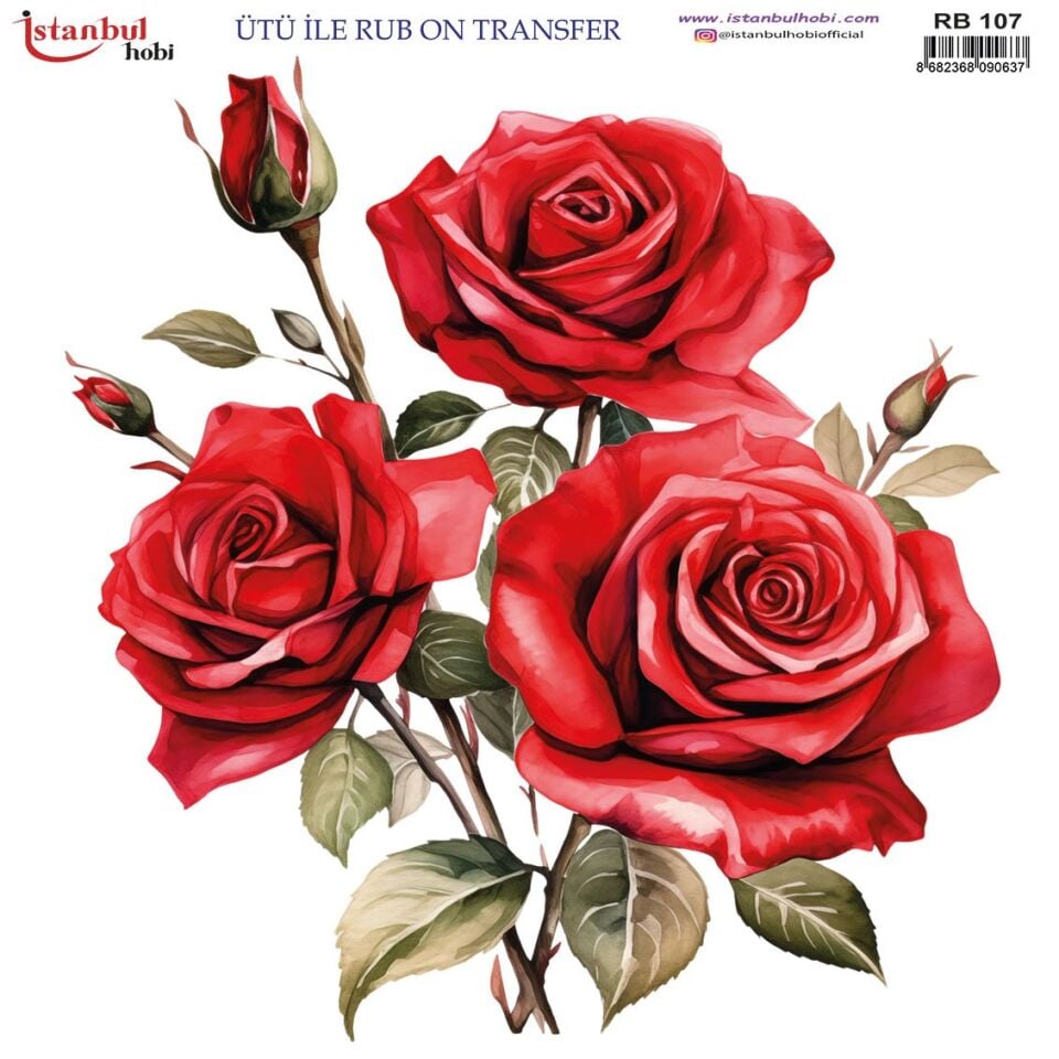 Ütü İle Rub On Transfer 30x30cm RB107