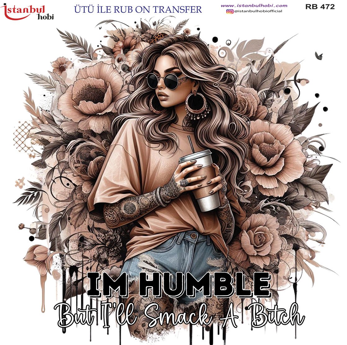 Ütü İle Rub On Transfer 30x30cm RB472