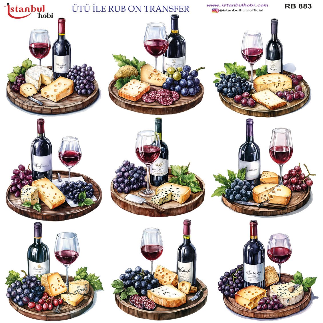 Ütü İle Rub On Transfer 30x30cm RB883