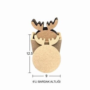 6'lı Bardak Altlığı  L395