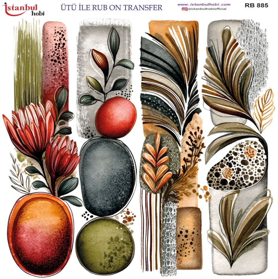 Ütü İle Rub On Transfer 30x30cm RB885