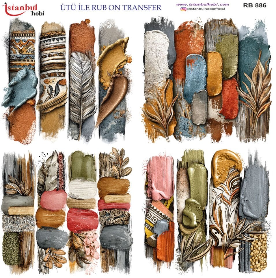 Ütü İle Rub On Transfer 30x30cm RB886