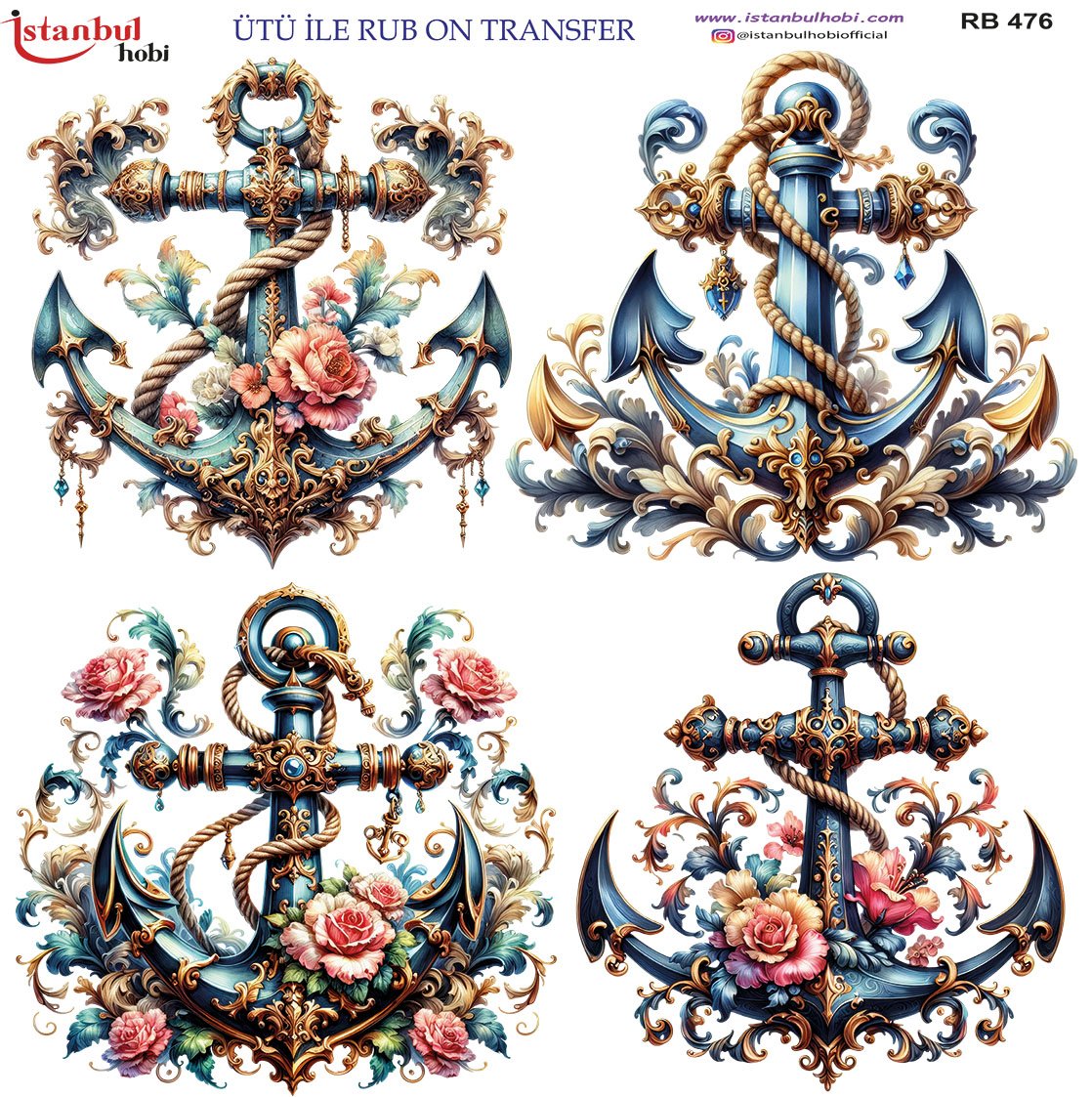 Ütü İle Rub On Transfer 30x30cm RB476