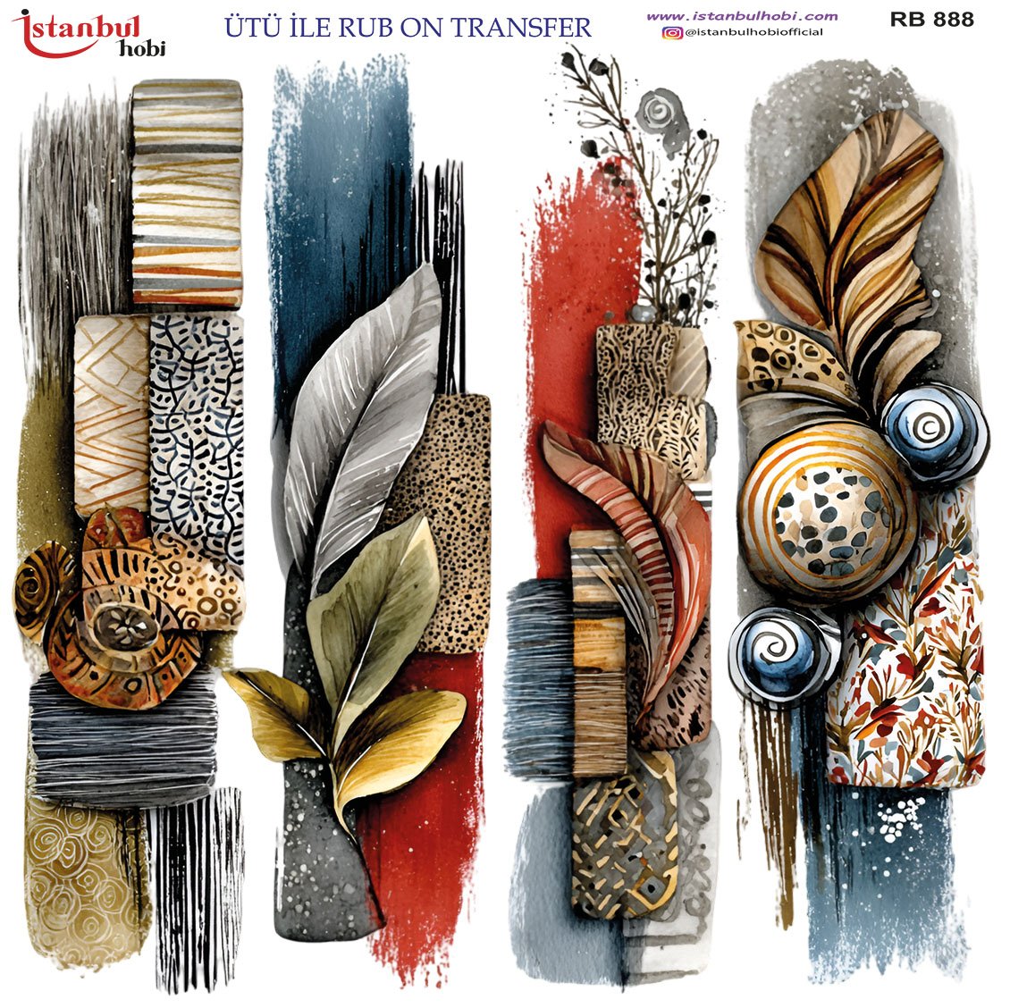 Ütü İle Rub On Transfer 30x30cm RB888