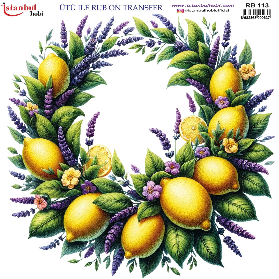 Ütü İle Rub On Transfer 30x30cm RB113