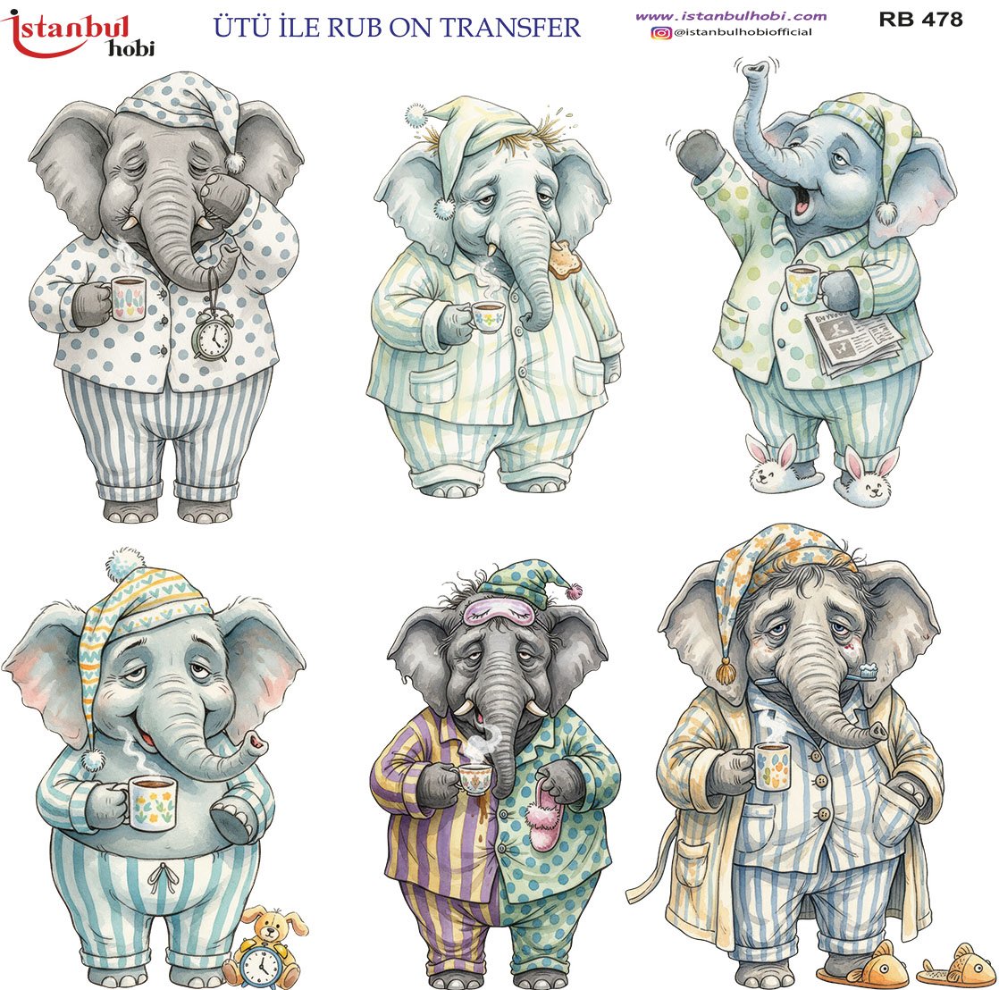 Ütü İle Rub On Transfer 30x30cm RB478