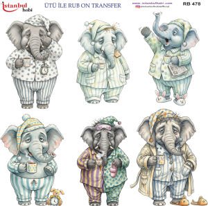 Ütü İle Rub On Transfer 30x30cm RB478