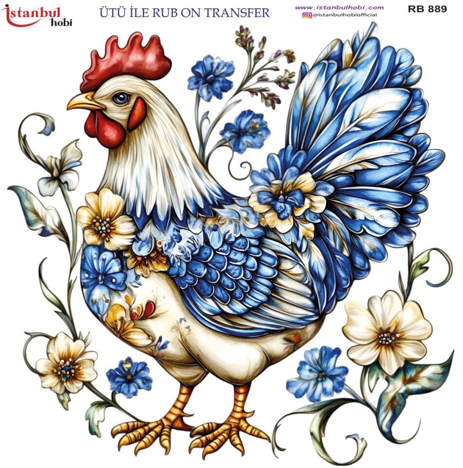 Ütü İle Rub On Transfer 30x30cm RB889