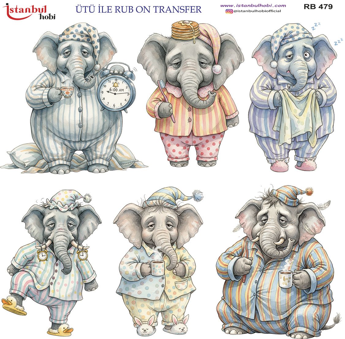 Ütü İle Rub On Transfer 30x30cm RB479