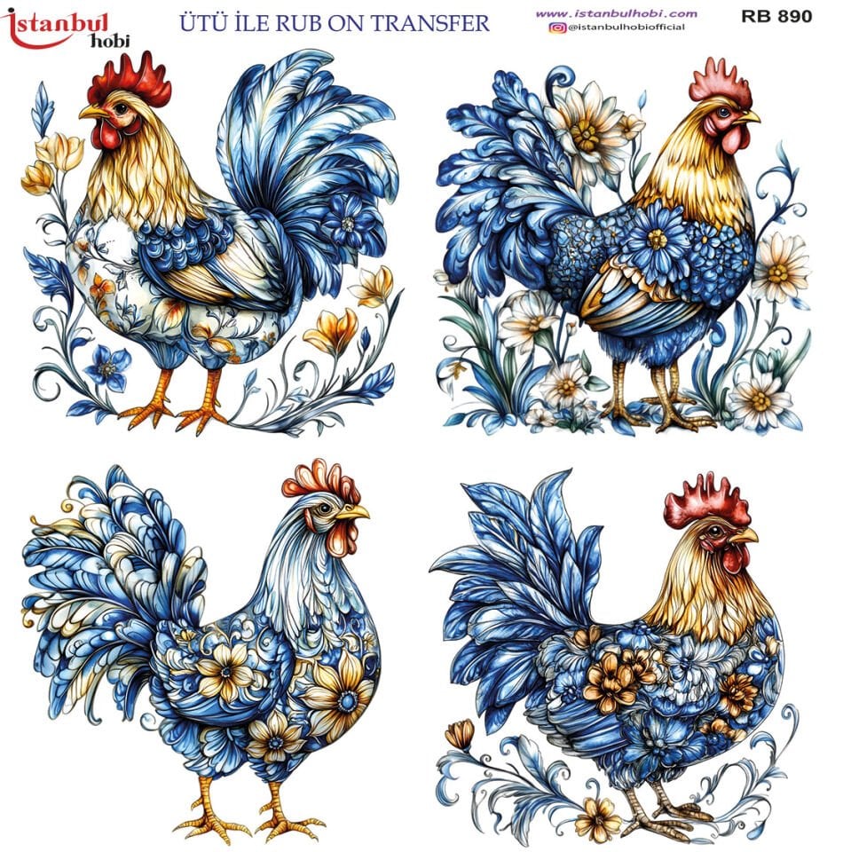 Ütü İle Rub On Transfer 30x30cm RB890