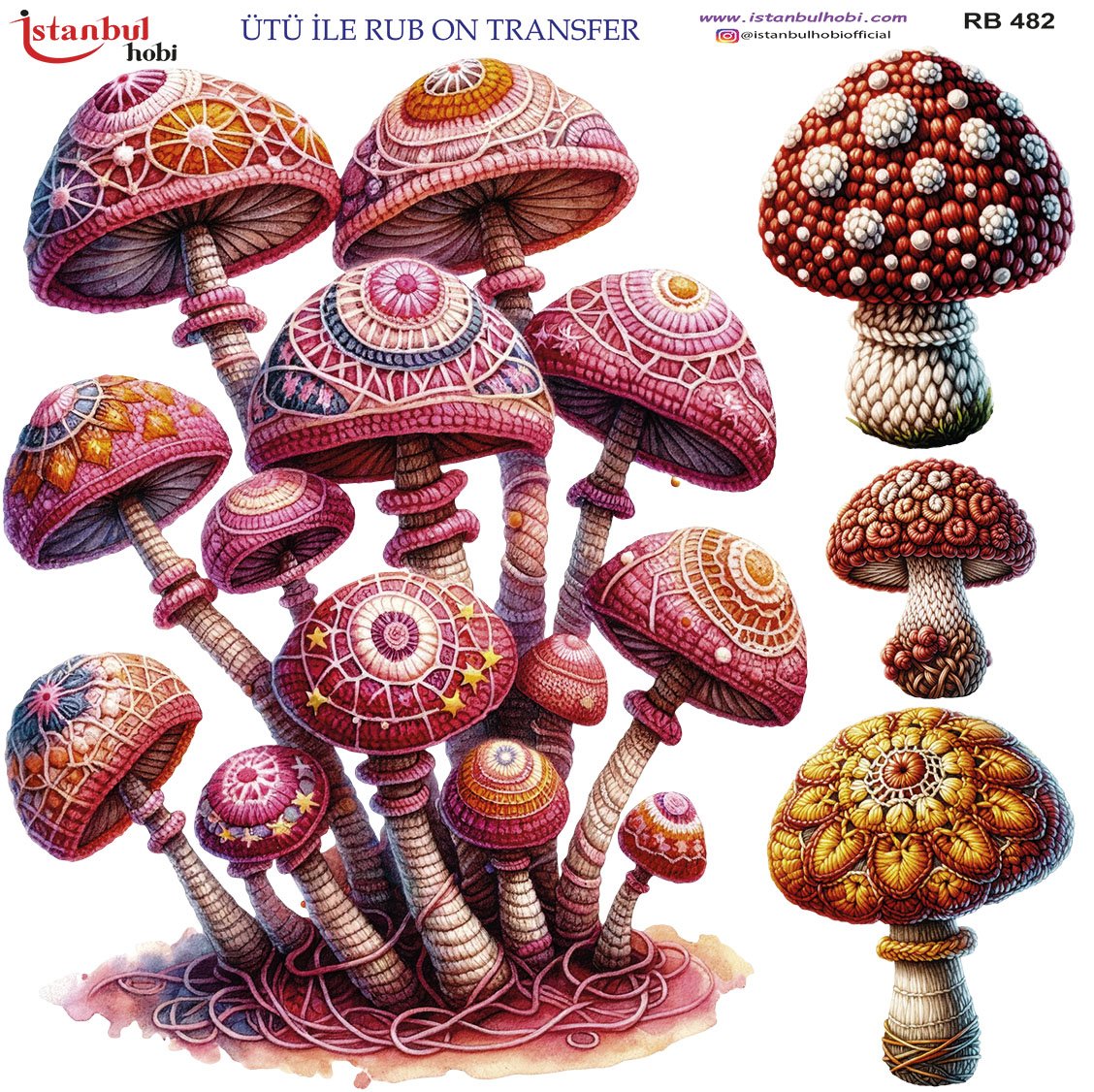 Ütü İle Rub On Transfer 30x30cm RB482