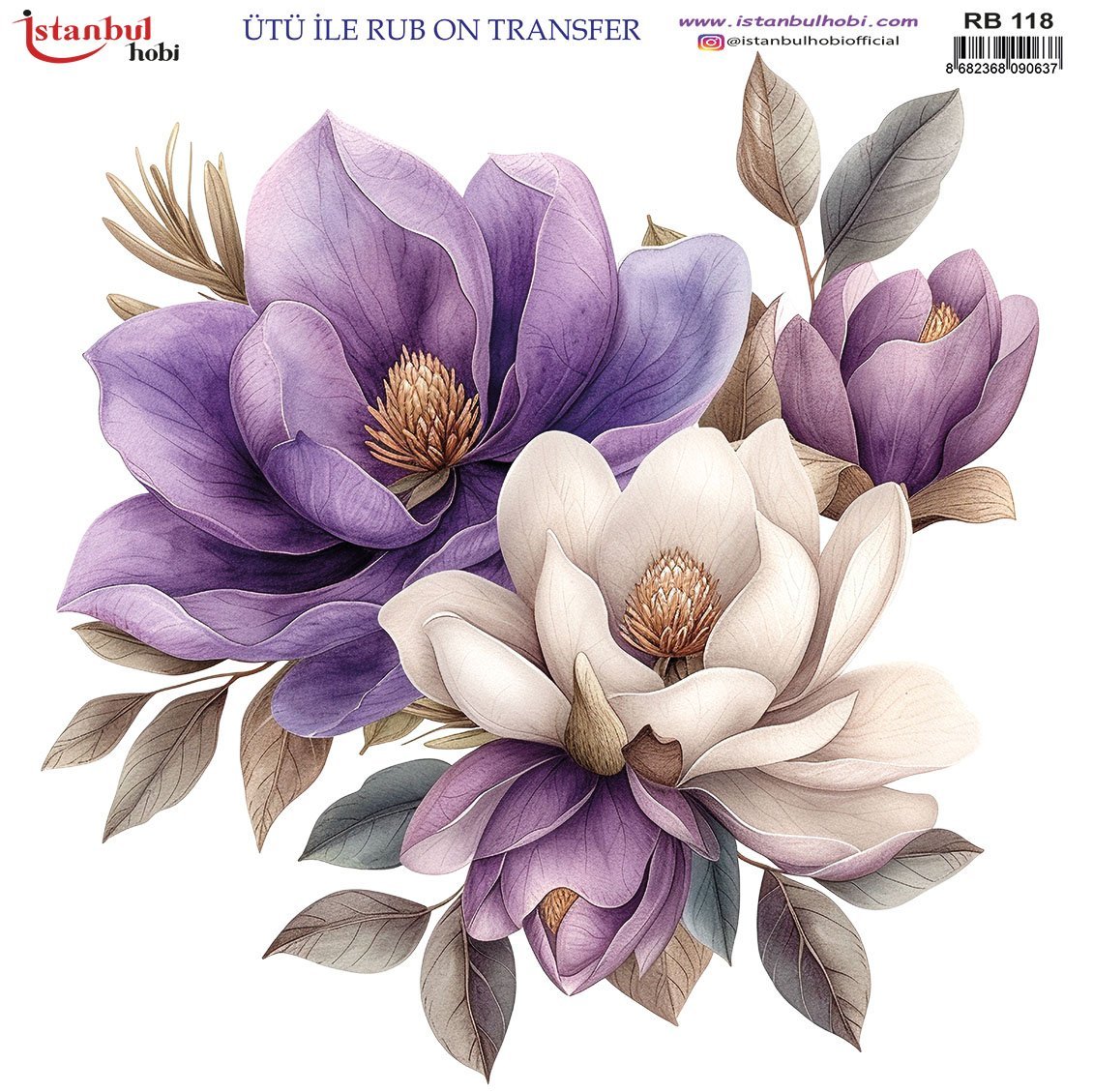 Ütü İle Rub On Transfer 30x30cm RB118