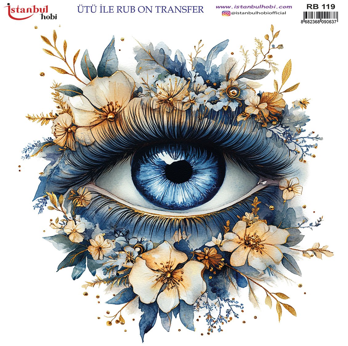 Ütü İle Rub On Transfer 30x30cm RB119