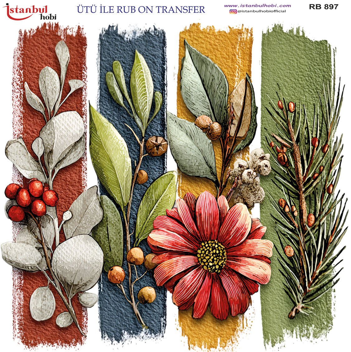 Ütü İle Rub On Transfer 30x30cm RB897