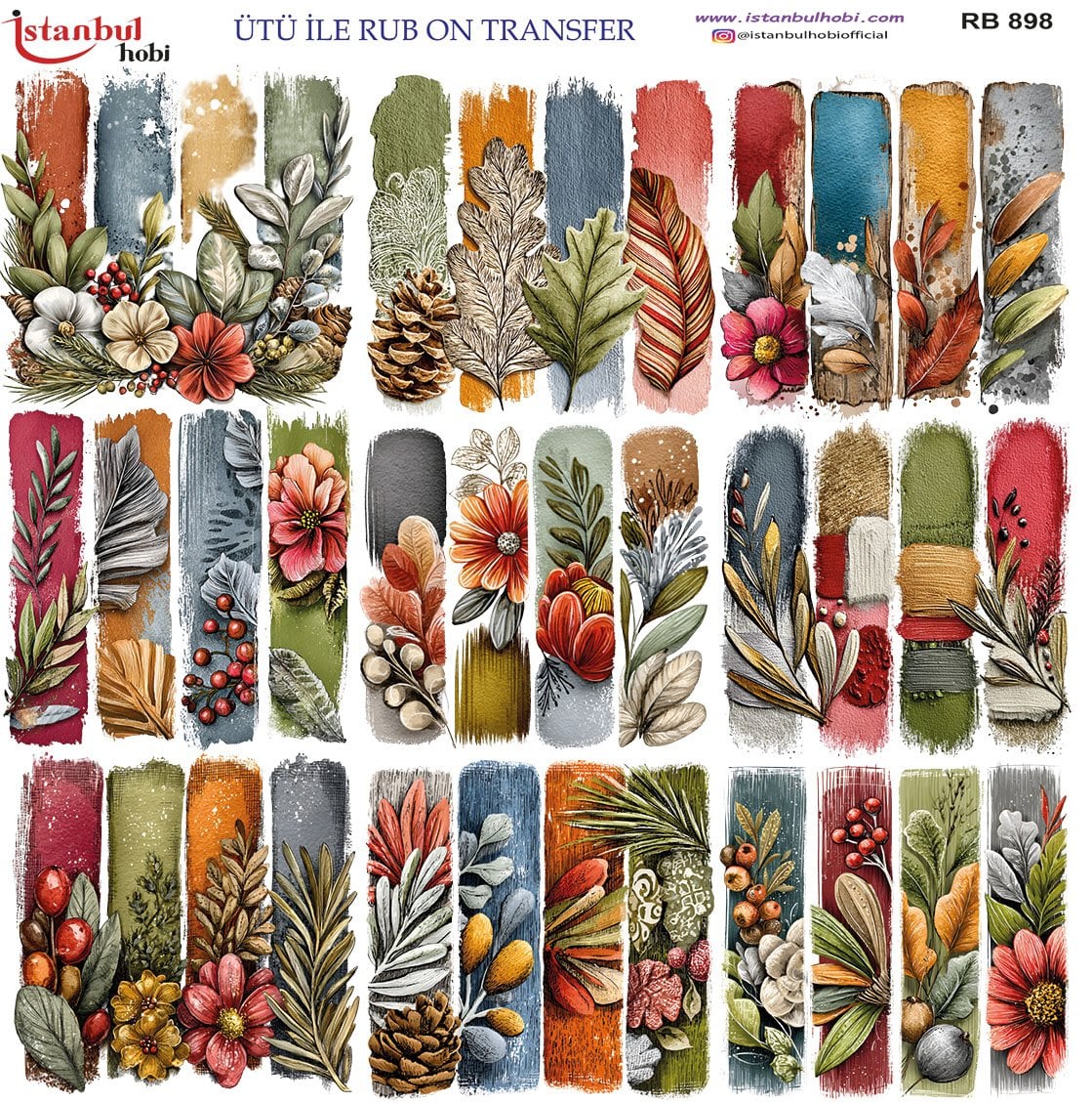 Ütü İle Rub On Transfer 30x30cm RB898
