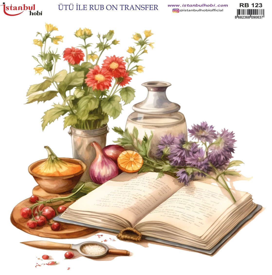 Ütü İle Rub On Transfer 30x30cm RB123