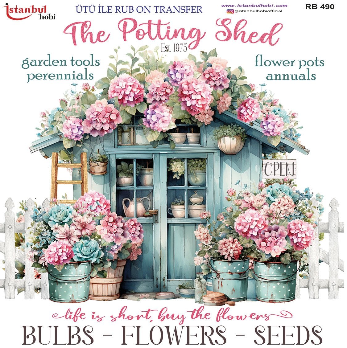 Ütü İle Rub On Transfer 30x30cm RB490