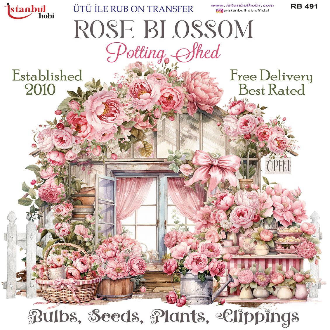 Ütü İle Rub On Transfer 30x30cm RB491