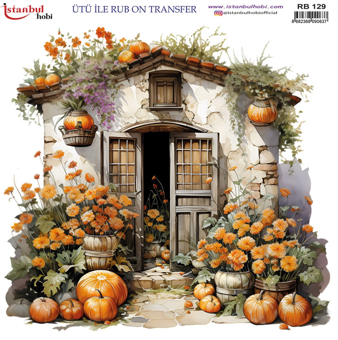 Ütü İle Rub On Transfer 30x30cm RB129