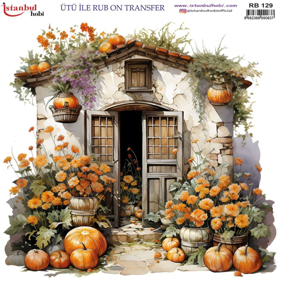 Ütü İle Rub On Transfer 30x30cm RB129
