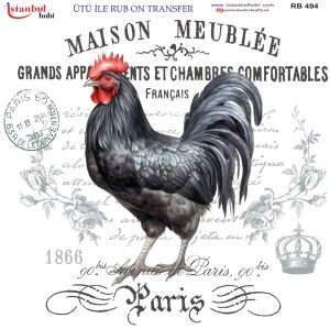 Ütü İle Rub On Transfer 30x30cm RB494