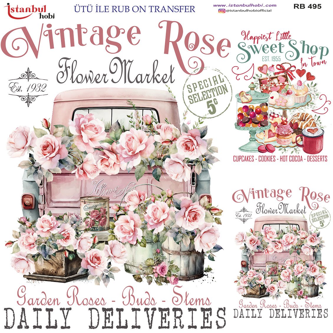 Ütü İle Rub On Transfer 30x30cm RB495