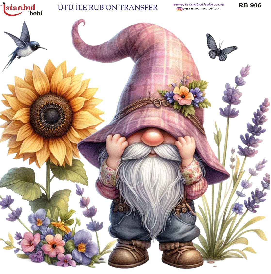 Ütü İle Rub On Transfer 30x30cm RB906