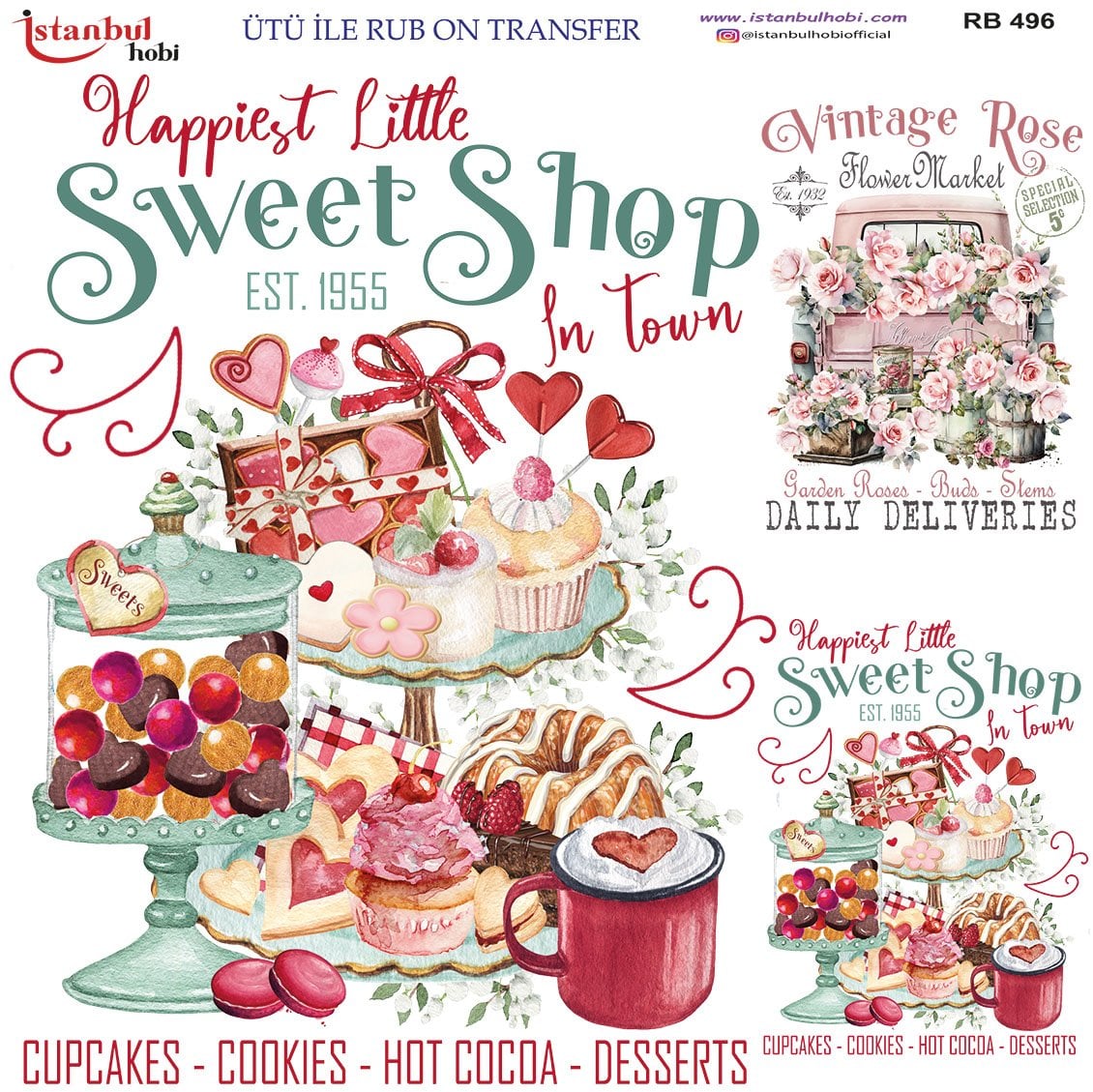 Ütü İle Rub On Transfer 30x30cm RB496