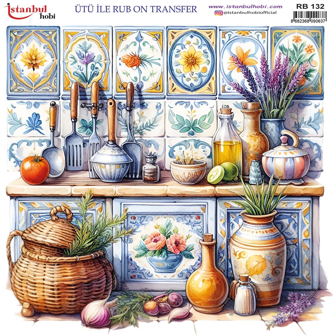 Ütü İle Rub On Transfer 30x30cm RB132