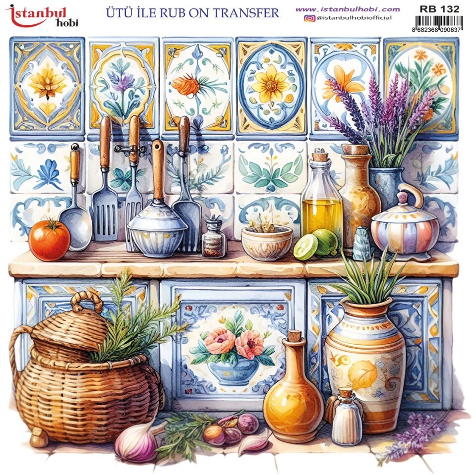 Ütü İle Rub On Transfer 30x30cm RB132