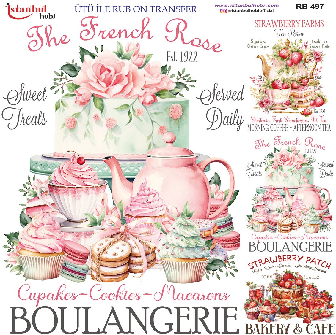 Ütü İle Rub On Transfer 30x30cm RB497